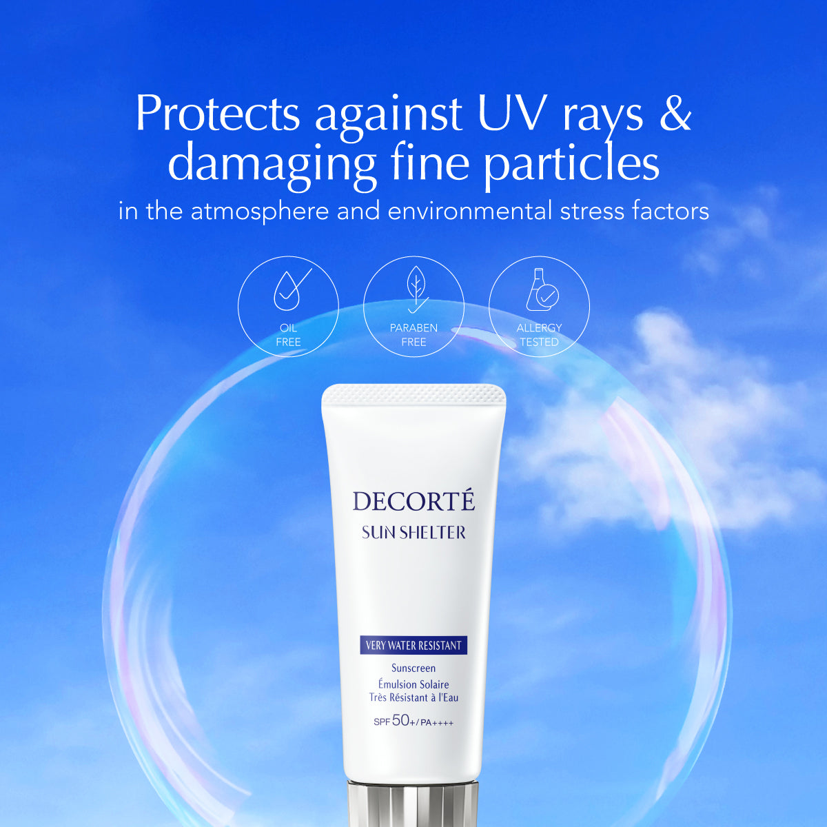 SUN SHELTER Multi Protection Very Water Resistant – Decorte Cosmetics